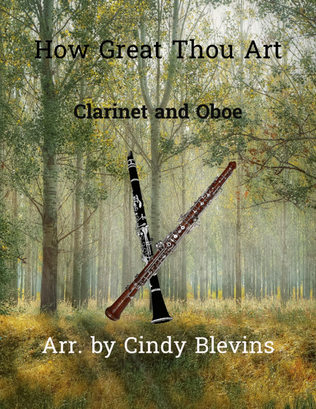 Book cover for How Great Thou Art, for Clarinet and Oboe