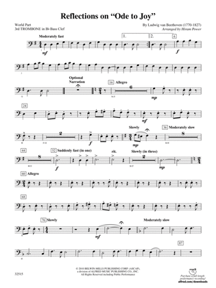 Reflections on "Ode to Joy": (wp) 3rd B-flat Trombone B.C.