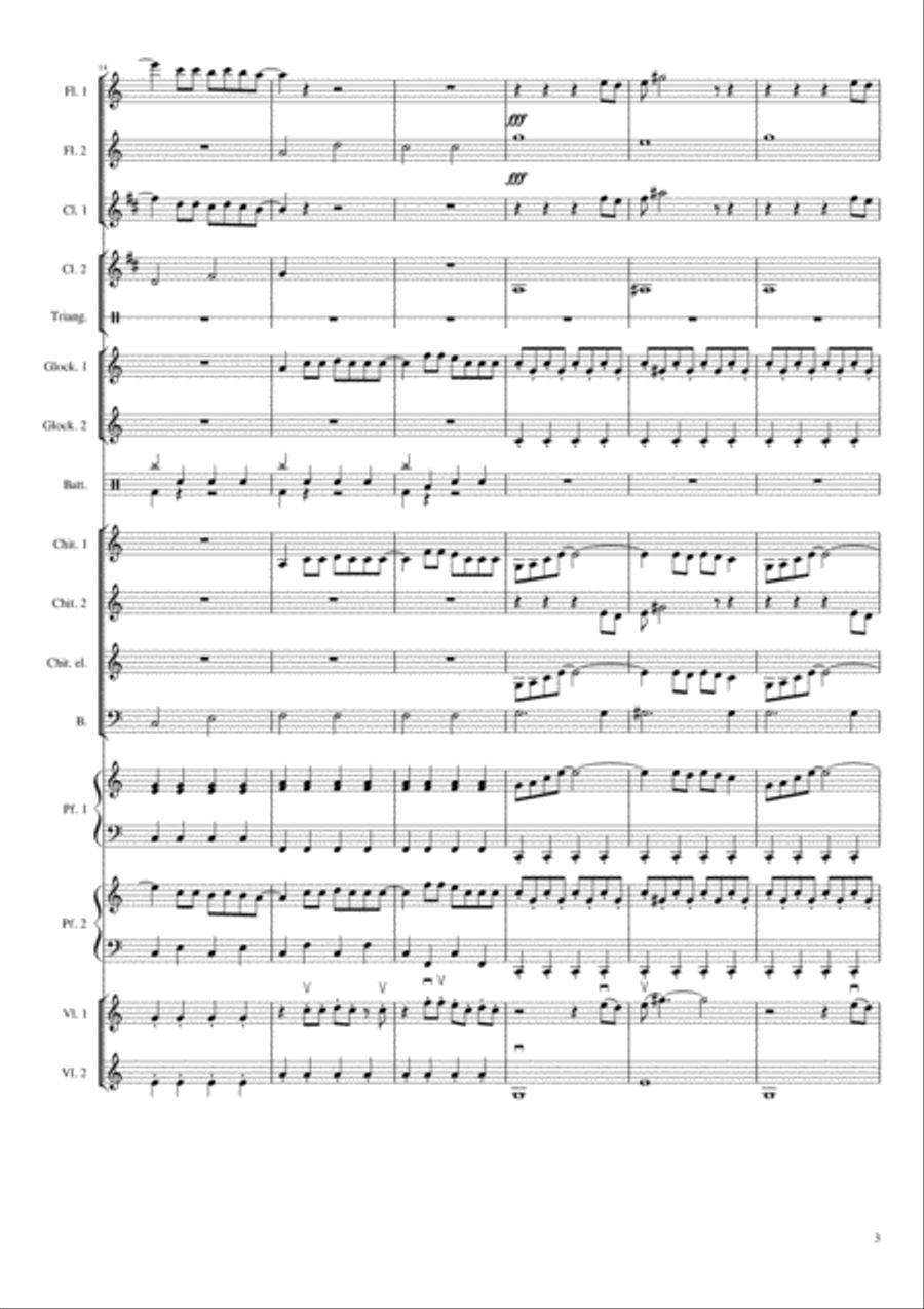 Mamma Mia Clarinet scores gallery preview page 3