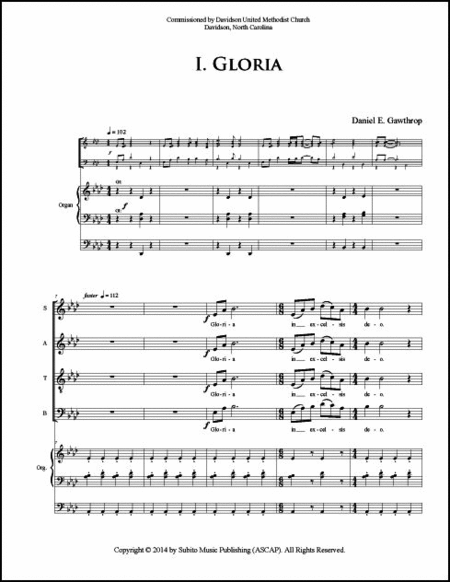 Gloria (Choral Score)