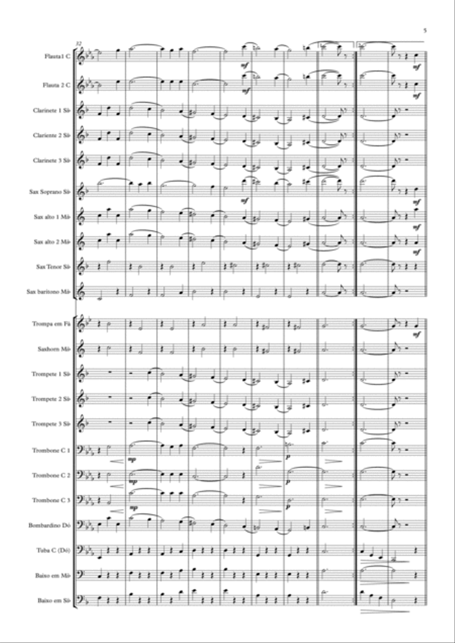 Valsa Cheia de Gosto Full Orchestra scores gallery preview page 5