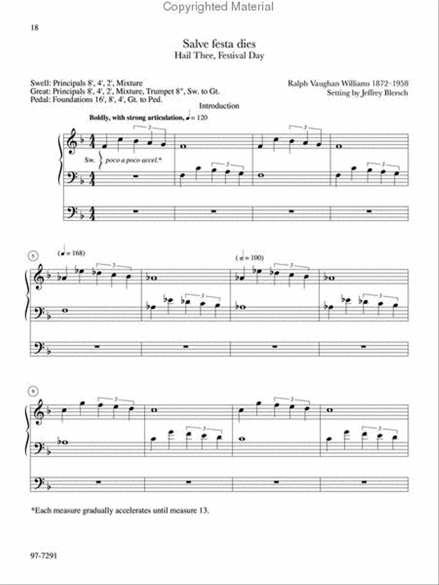 Introductions, Harmonizations, Accompaniments, Interpretations, Vol. 5 Organ scores gallery preview page 7