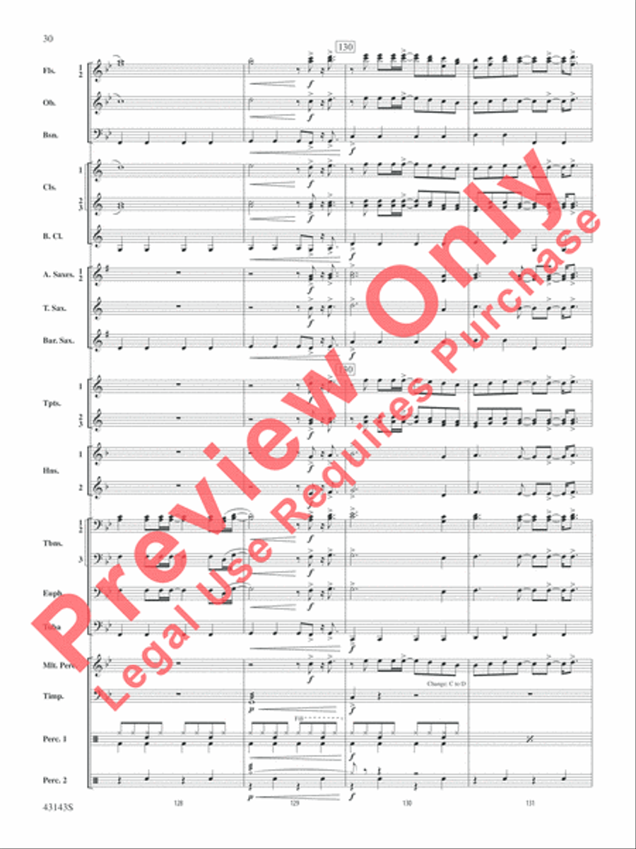 Rocky on Broadway Rocky on Broadway Concert Band scores gallery preview page 31