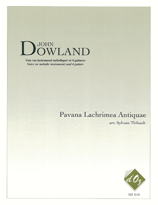 Book cover for Pavana Lachrimae Antiquae
