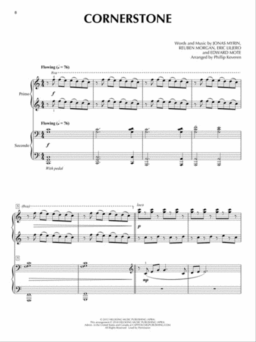 Worship Songs for Two 1 Piano, 4-Hands scores gallery preview page 4
