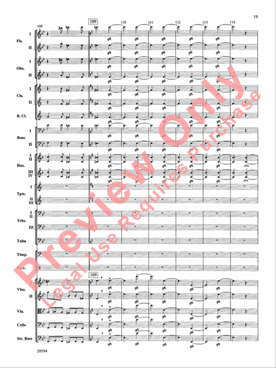 Symphony No. 9 (Fourth Movement) Full Orchestra scores gallery preview page 20