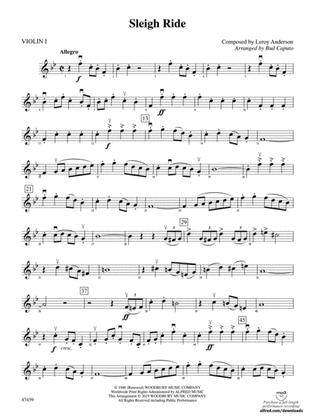 Sleigh Ride: 1st Violin