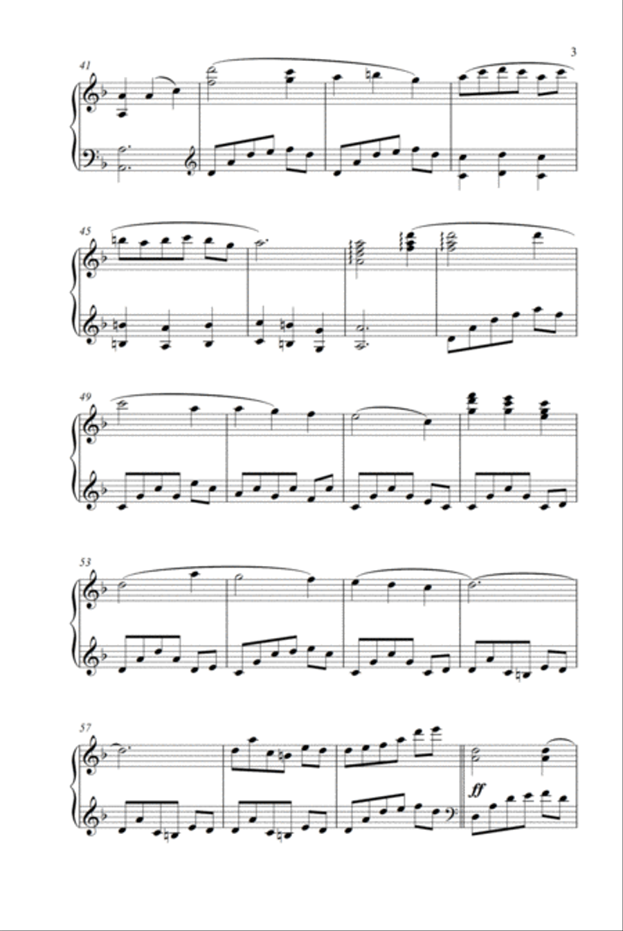 Scarborough Fair/canticle Piano Solo scores gallery preview page 3