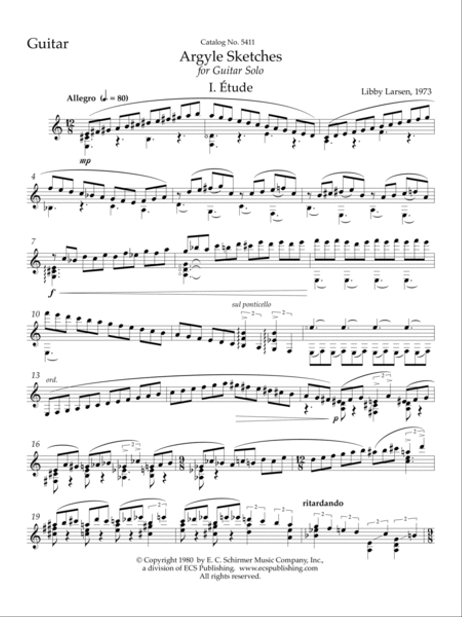 Argyle Sketches Guitar Solo scores gallery preview page 2