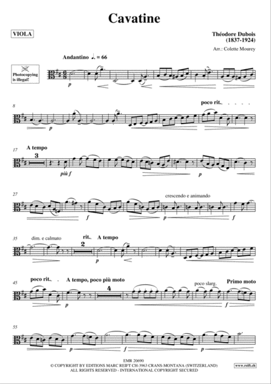 Cavatine Cavatine Viola scores gallery preview page 3