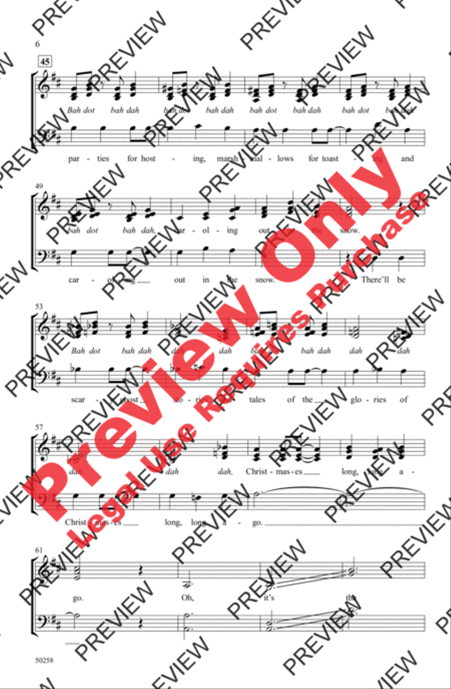 It's the Most Wonderful Time of the Year 4-Part scores gallery preview page 6
