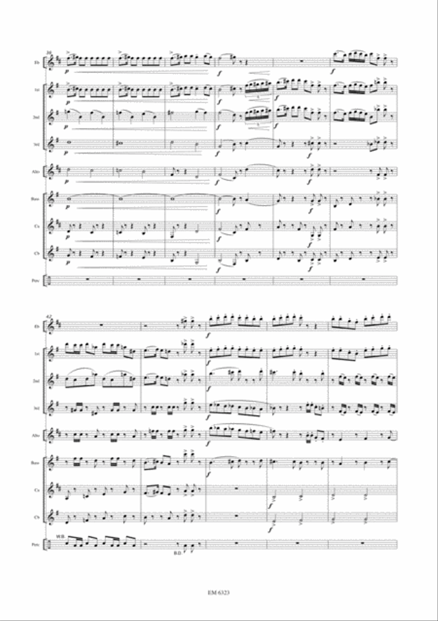 Japanese Songs for Clarinet Choir Clarinet Choir scores gallery preview page 5