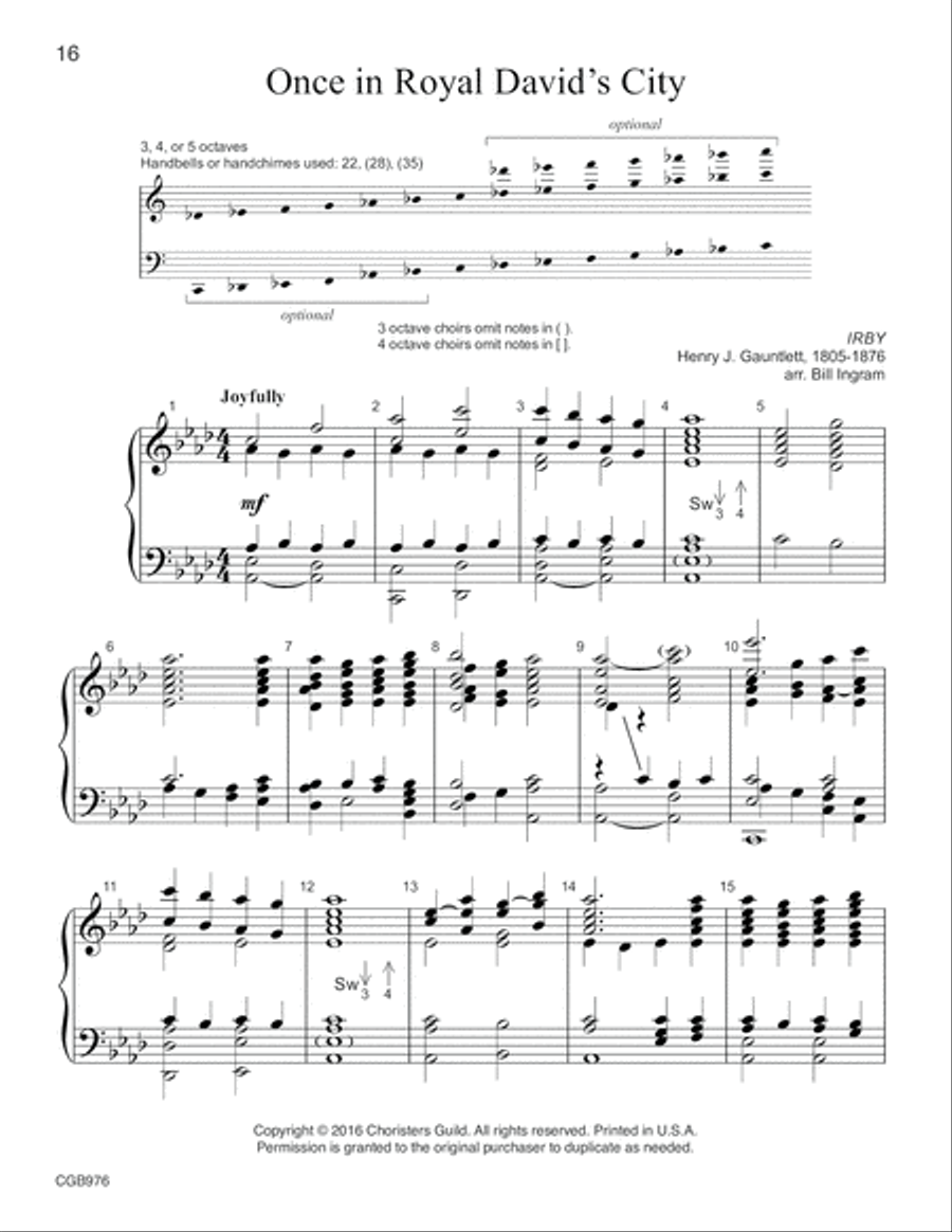 Come and Adore (3, 4 or 5 octaves) 5-Octaves scores gallery preview page 8
