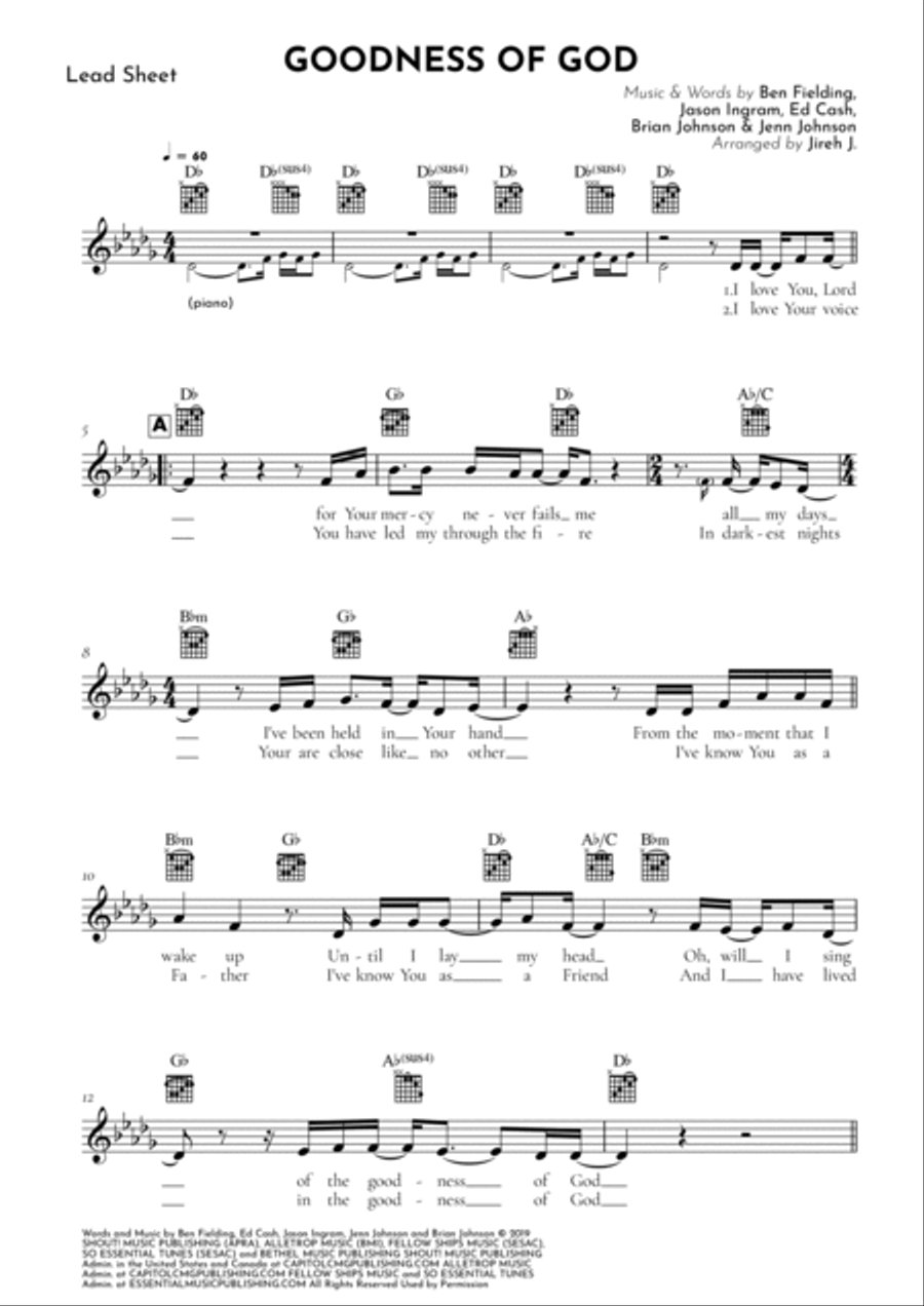 Goodness Of God Guitar scores gallery preview page 2