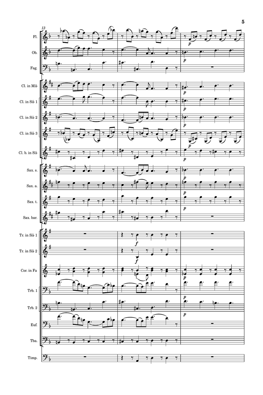 Lacrimosa dies illa Concert Band scores gallery preview page 5