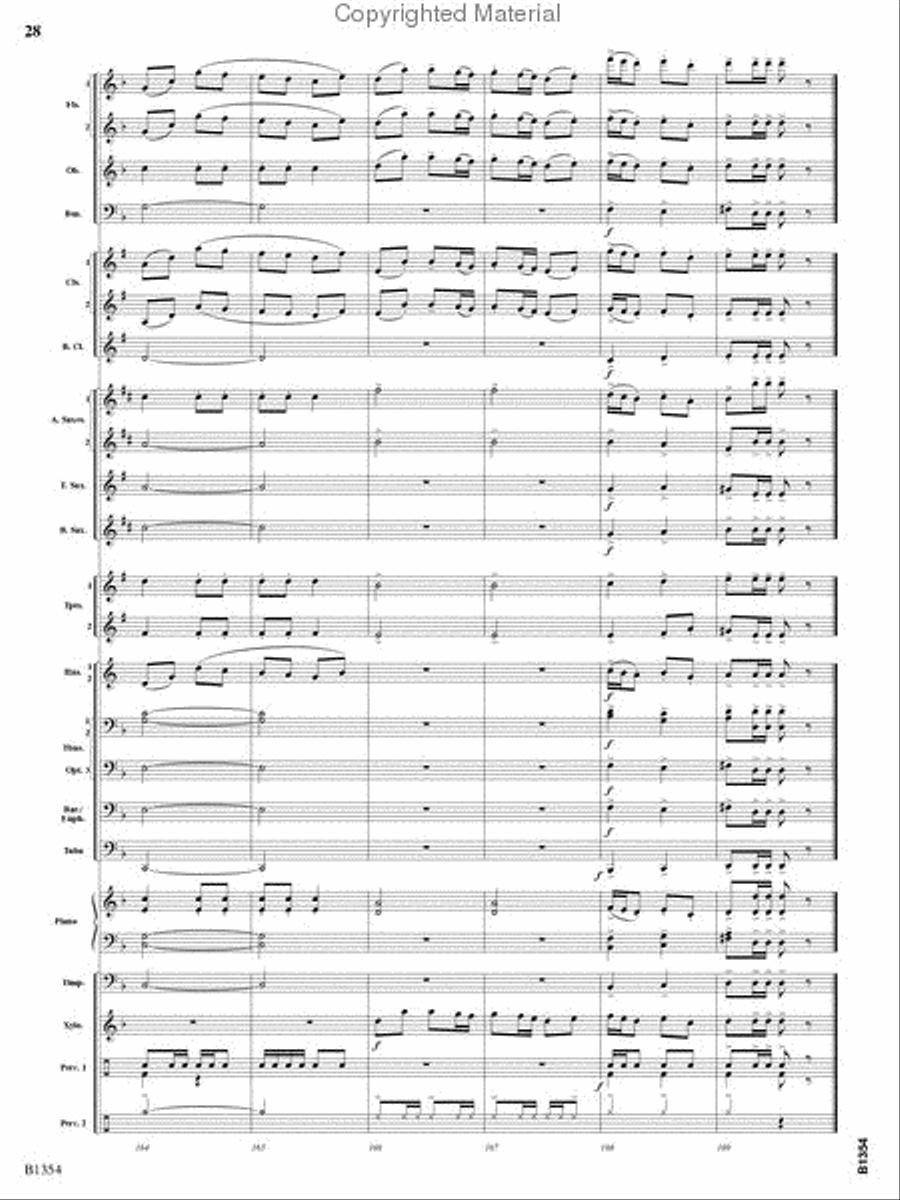 Buccaneer Hornpipe Concert Band scores gallery preview page 27