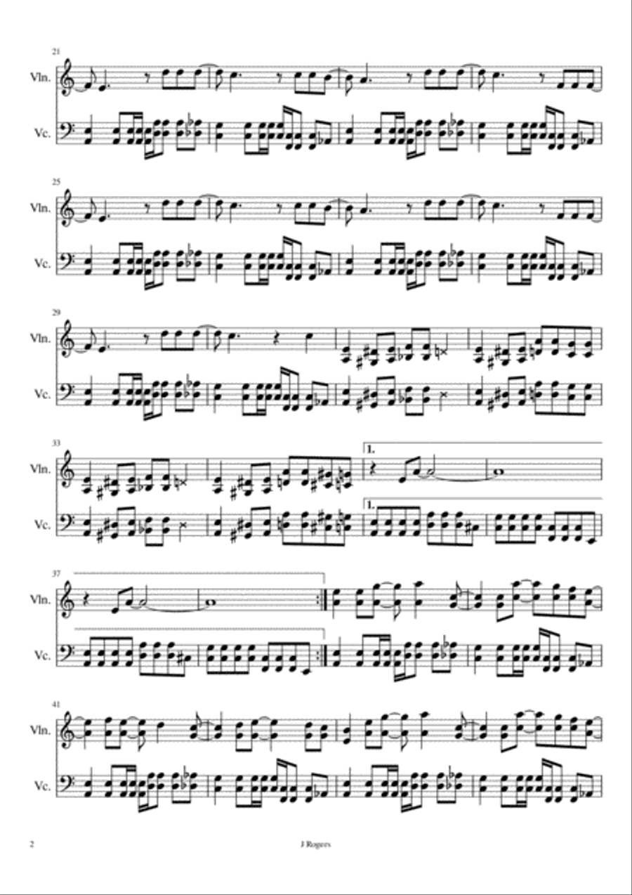 Smells Like Teen Spirit String Duet scores gallery preview page 2