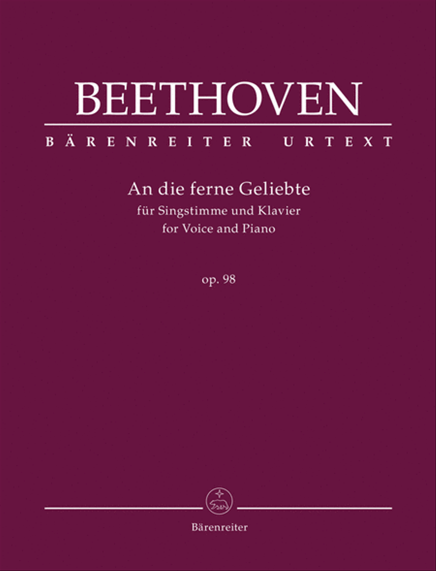 An die ferne Geliebte for Voice and Piano, op. 98 Voice Solo scores gallery preview page 1