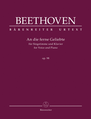 Book cover for An die ferne Geliebte for Voice and Piano, op. 98