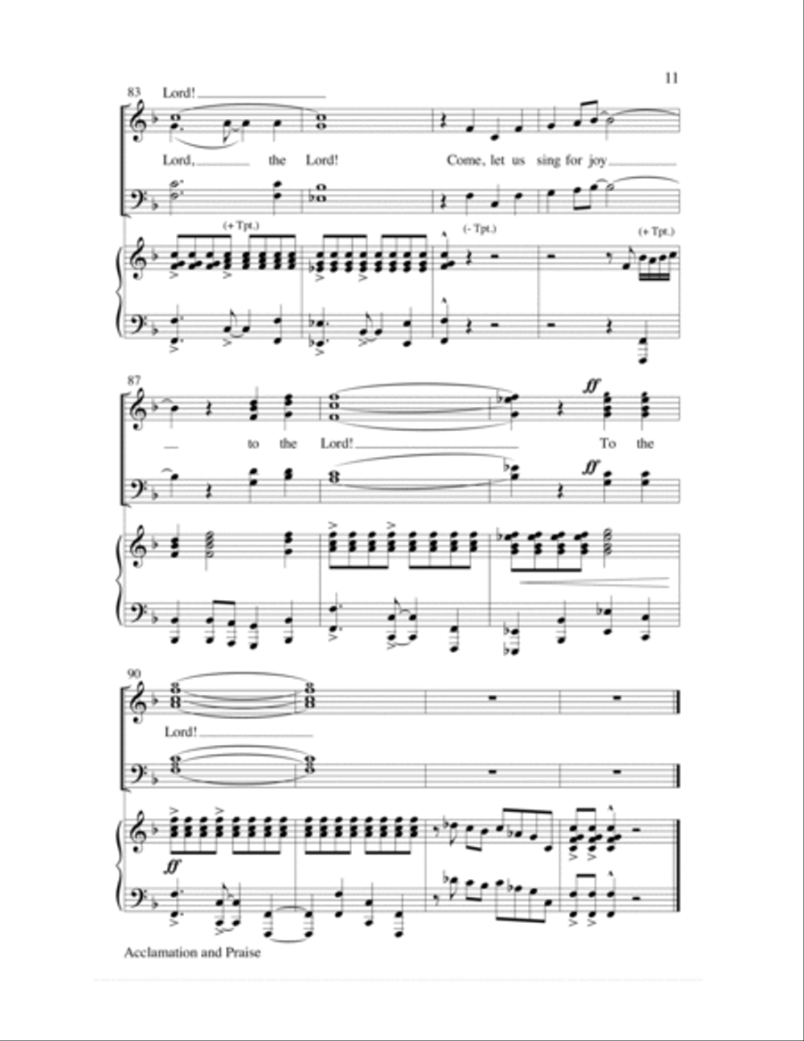 Acclamation and Praise Choir scores gallery preview page 11
