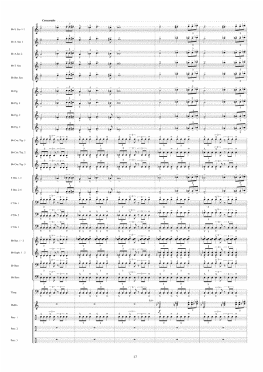 Jericho Fanfare Band scores gallery preview page 18
