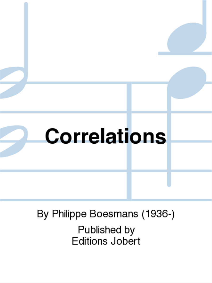 Correlations Correlations Clarinet scores gallery preview page 1