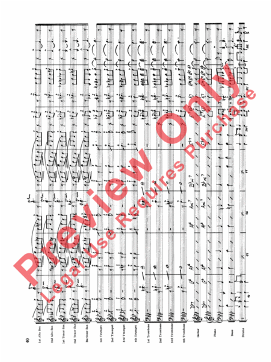 Original Big Band Sounds Big Band scores gallery preview page 41