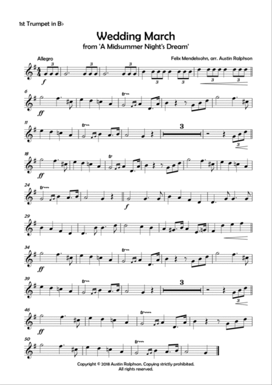 COMPLETE Brass Quintet Music Book - pack of 34 essential pieces: wedding, Christmas, baroque, slow Brass Quintet scores gallery preview page 5