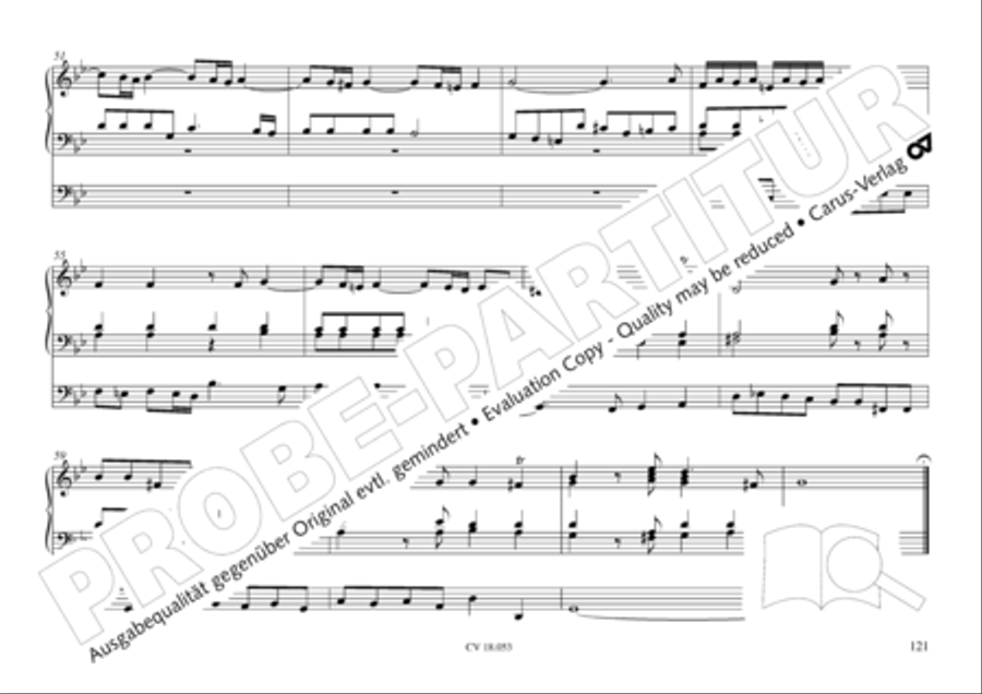 Das Husumer Orgelbuch von 1758 Organ Solo scores gallery preview page 122