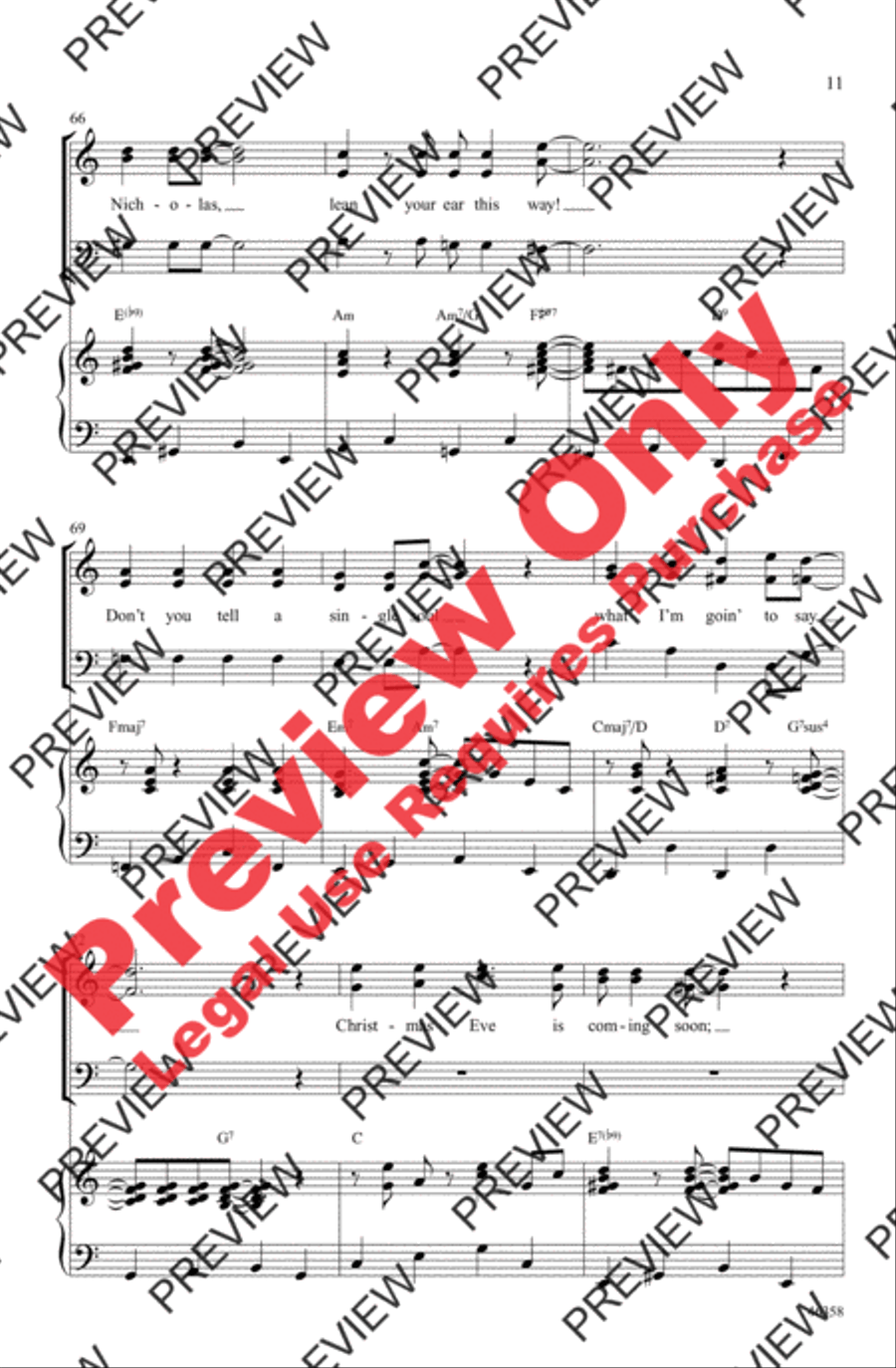 Swingin' Saint Nick! 3-Part scores gallery preview page 11