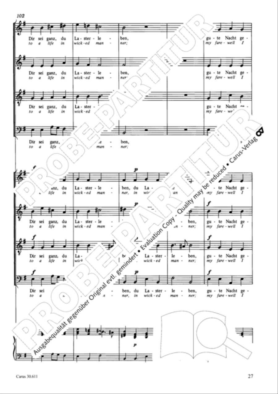 Keep what you have (Halt, was du hast) 4-Part scores gallery preview page 28