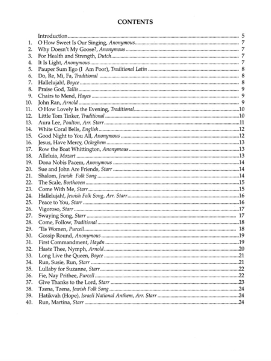 Rounds and Canons for Reading, Recreation and Performance Cello scores gallery preview page 7