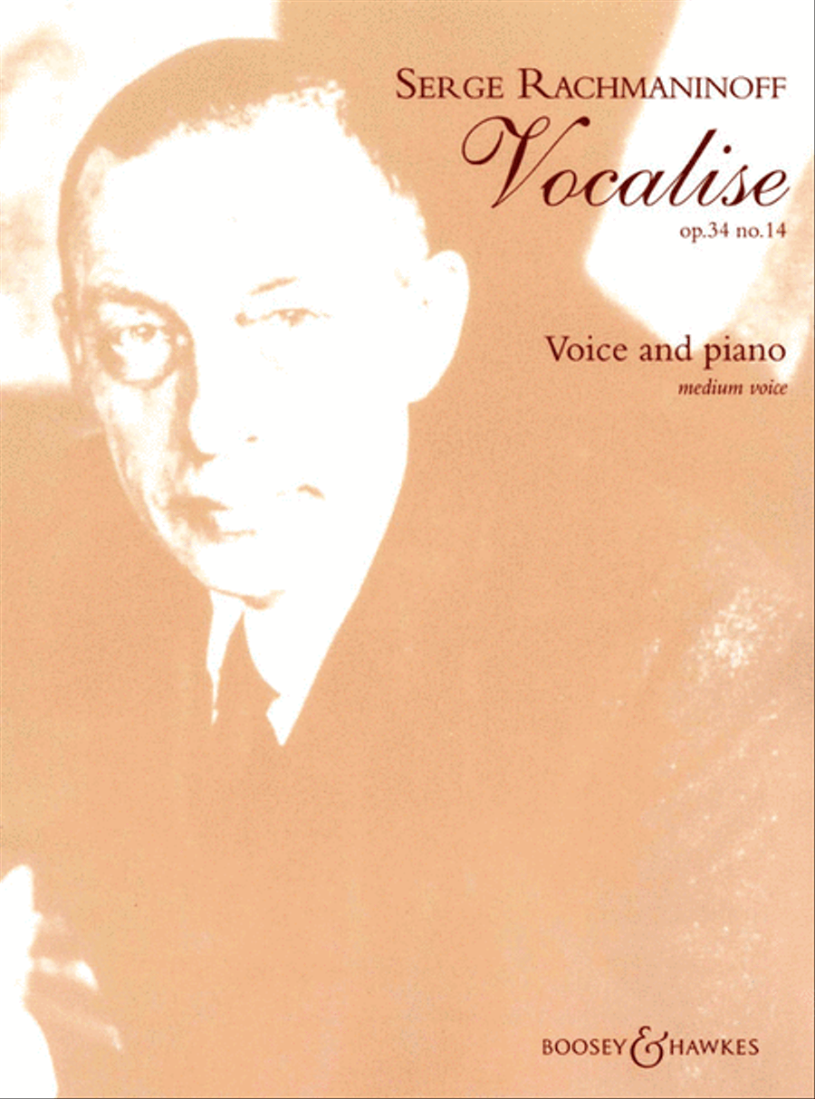 Vocalise Op. 34, No. 14 by Sergei Rachmaninoff Medium Voice - Sheet Music