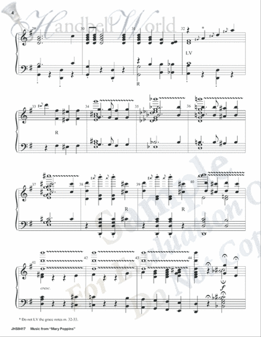 Music from Mary Poppins 5-Octaves scores gallery preview page 3