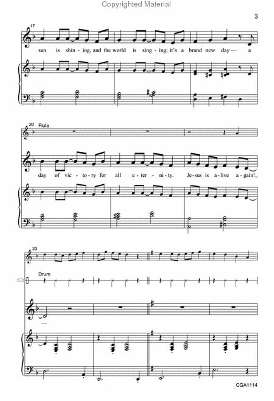 Did I Hear You Say Unison Choir scores gallery preview page 4