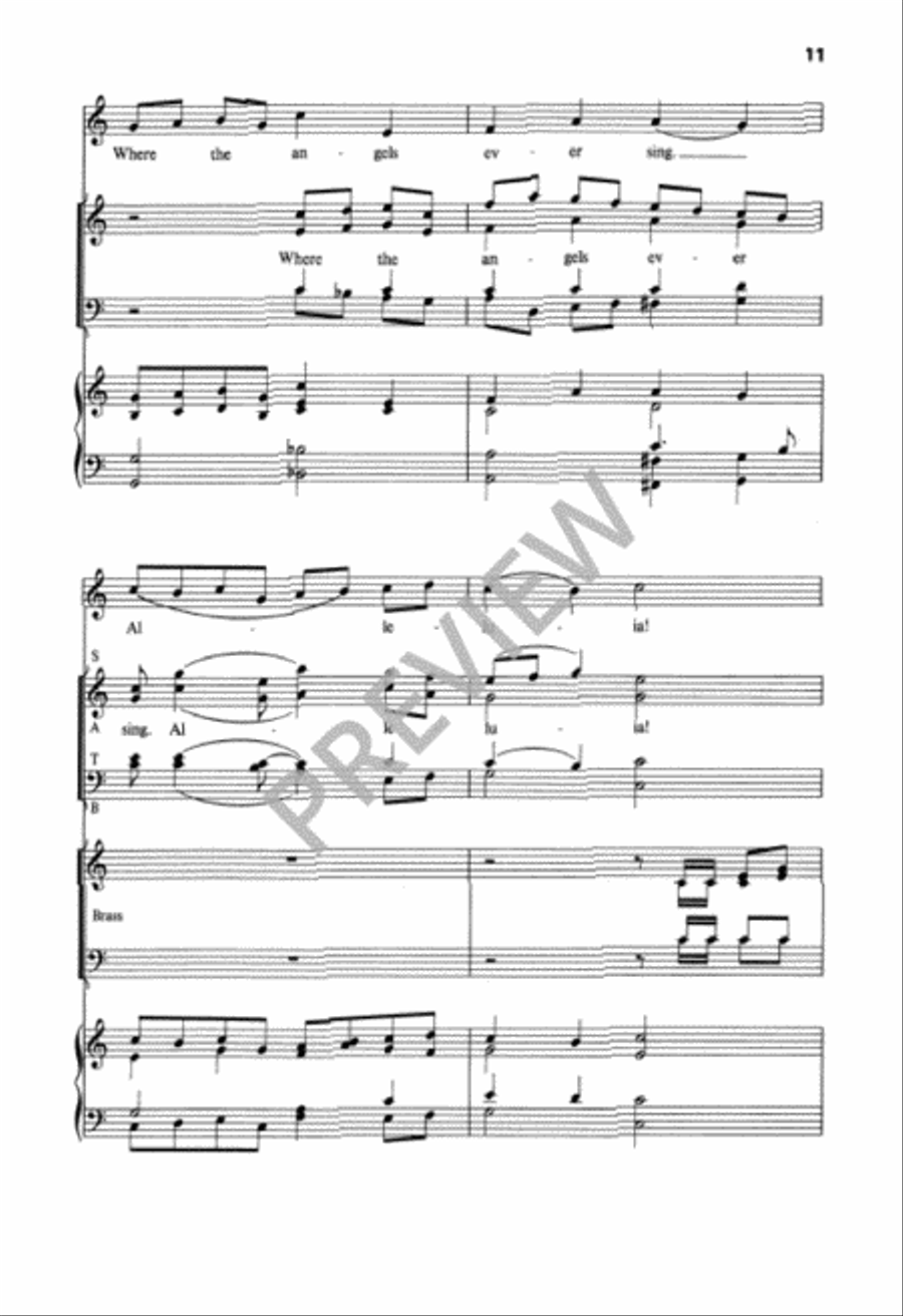Jesus Christ Is Risen Today 4-Part scores gallery preview page 12