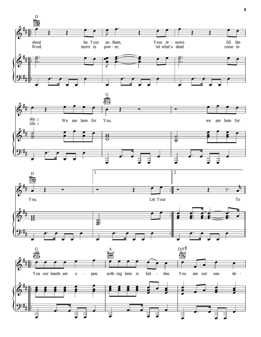 Here For You Guitar scores gallery preview page 3