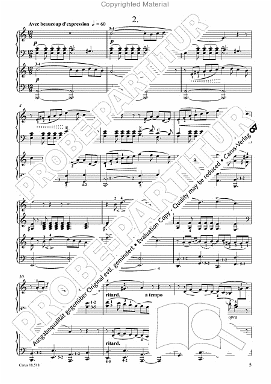 6 Pieces in the form of canons Piano scores gallery preview page 7