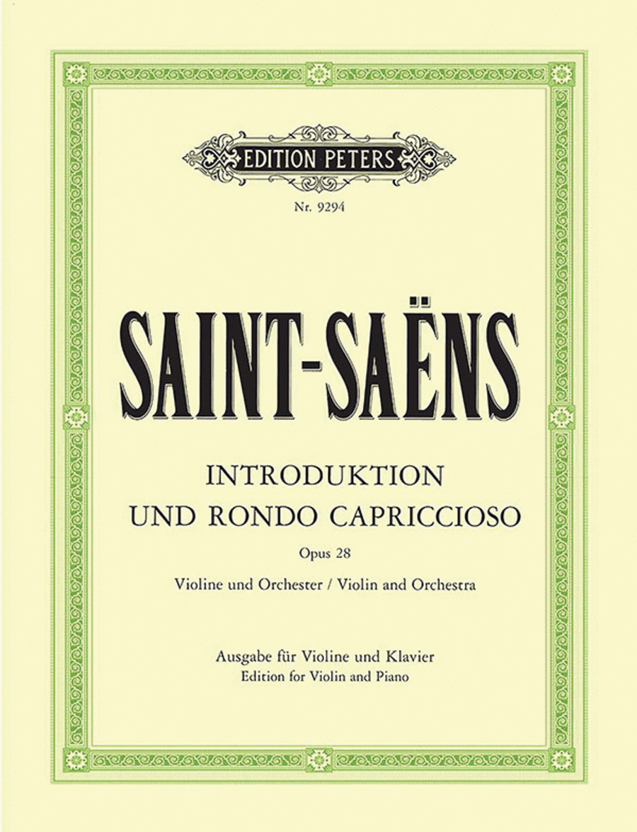 Introduction and Rondo capriccioso Op. 28 (Edition for Violin and Piano)