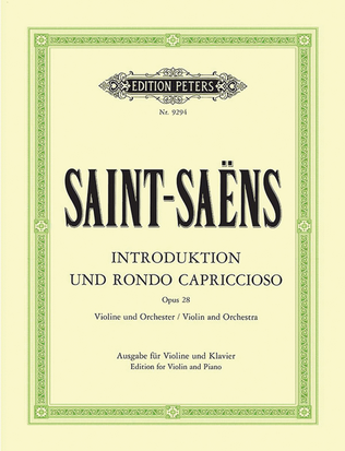Book cover for Introduction and Rondo capriccioso Op. 28 (Edition for Violin and Piano)