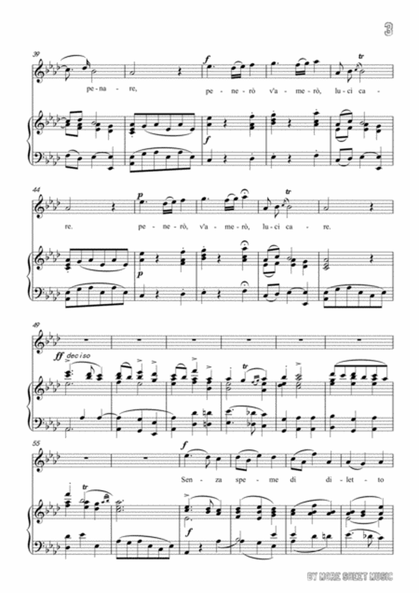 Bononcini-Per la gloria d'adorarvi in A flat Major,for voice and piano image number null
