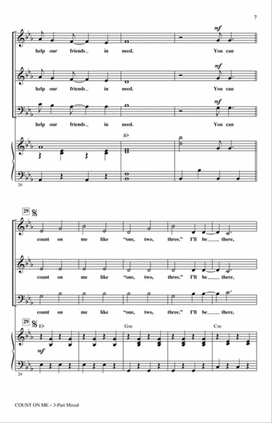 Count on Me 3-Part scores gallery preview page 2
