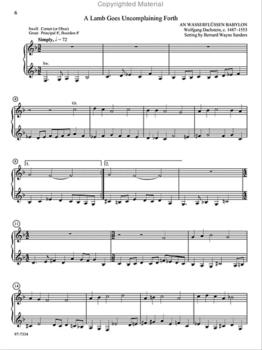 Four Preludes for Lent Four Preludes for Lent Organ scores gallery preview page 4