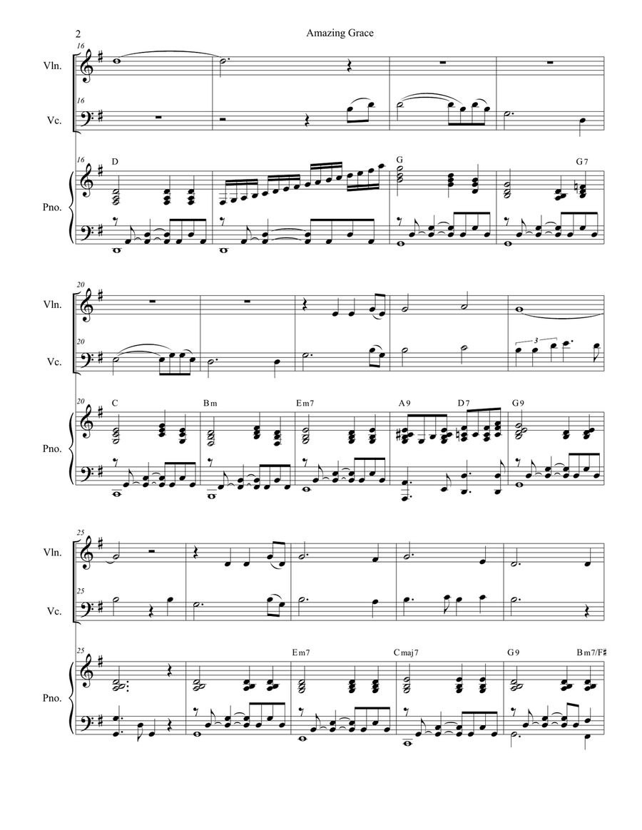 Amazing Grace (with 