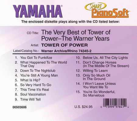 The Very Best of Tower of Power - The Warner Years - Piano Software
