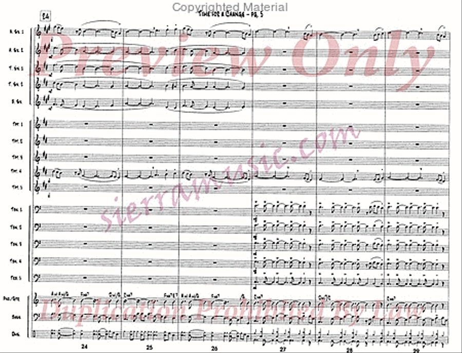 Time For A Change Jazz Ensemble scores gallery preview page 6