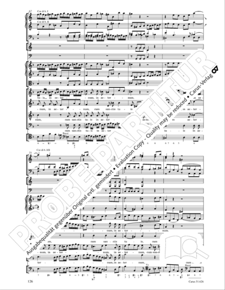 Missa longa in C major (Missa longa in C) 4-Part scores gallery preview page 138