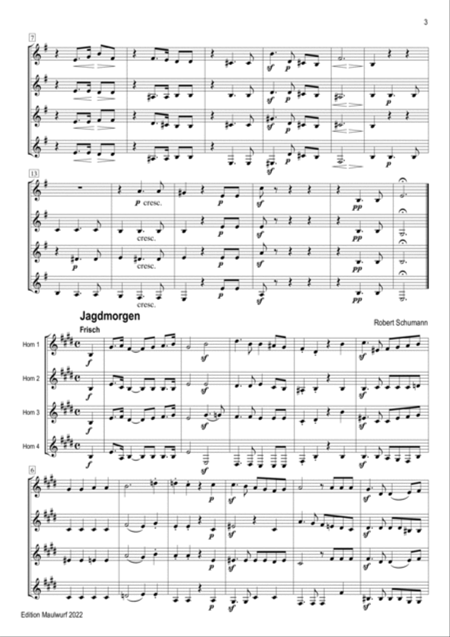 Hunting Songs Hunting Songs Brass Quartet scores gallery preview page 5