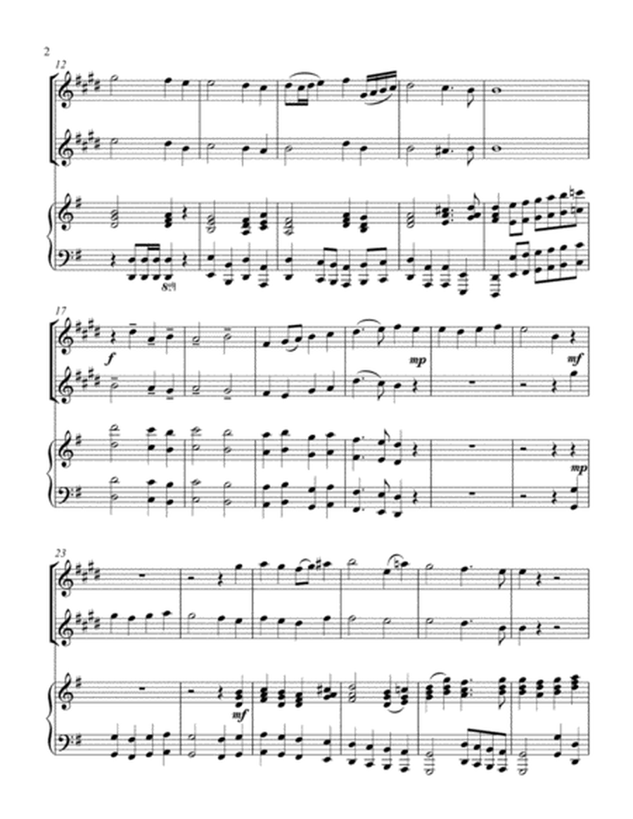 O Come, All Ye Faithful (treble Eb instrument duet, parts only) image number null