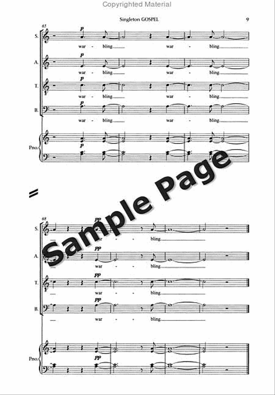 Gospel Gospel 4-Part scores gallery preview page 12